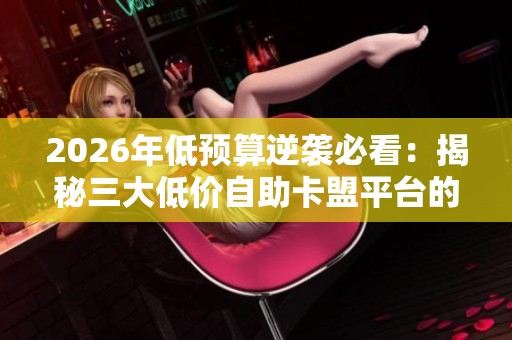 2026年低预算逆袭必看:揭秘三大低价自助卡盟平台的优缺点解析 2026年低预算逆袭必看:揭秘三大低价自助卡盟平台的优缺点解析