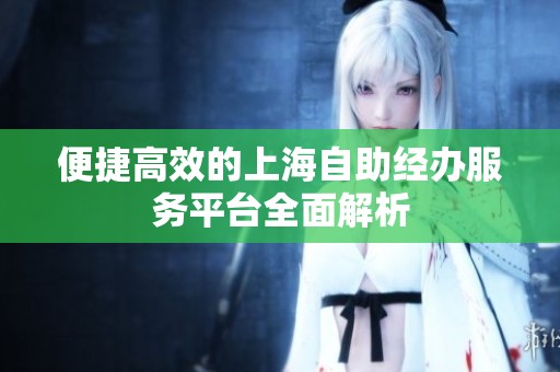 便捷高效的上海自助经办服务平台全面解析 便捷高效的上海自助经办服务平台全面解析