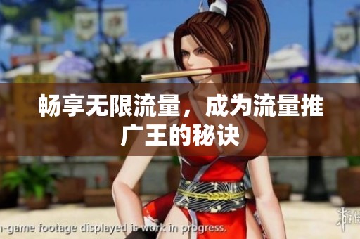 畅享无限流量,成为流量推广王的秘诀 畅享无限流量,成为流量推广王的秘诀