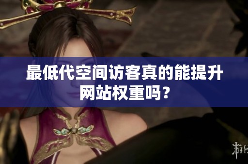 最低代空间访客真的能提升网站权重吗? 最低代空间访客真的能提升网站权重吗?