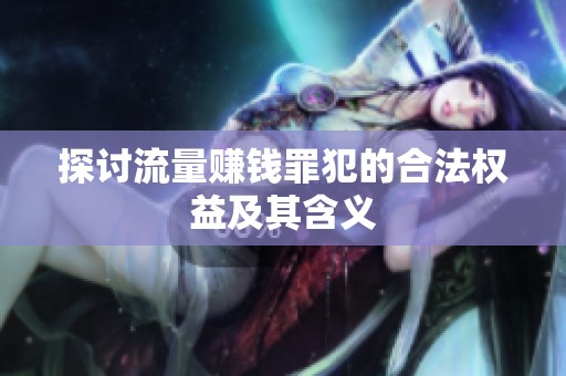 探讨流量赚钱罪犯的合法权益及其含义