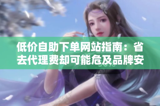 低价自助下单网站指南:省去代理费却可能危及品牌安全 低价自助下单网站指南:省去代理费却可能危及品牌安全