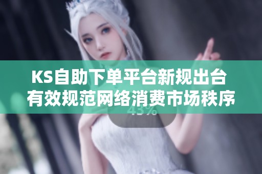 KS自助下单平台新规出台 有效规范网络消费市场秩序