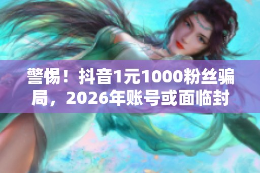 警惕!抖音1元1000粉丝骗局,2026年账号或面临封禁风险 警惕!抖音1元1000粉丝骗局,2026年账号或面临封禁风险