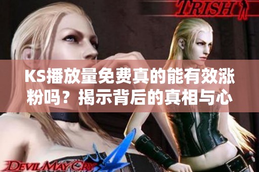 KS播放量免费真的能有效涨粉吗？揭示背后的真相与心理安慰
