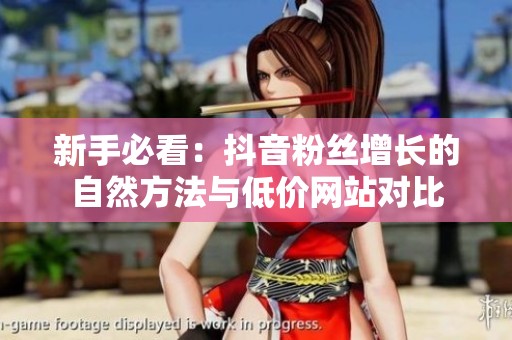 新手必看：抖音粉丝增长的自然方法与低价网站对比