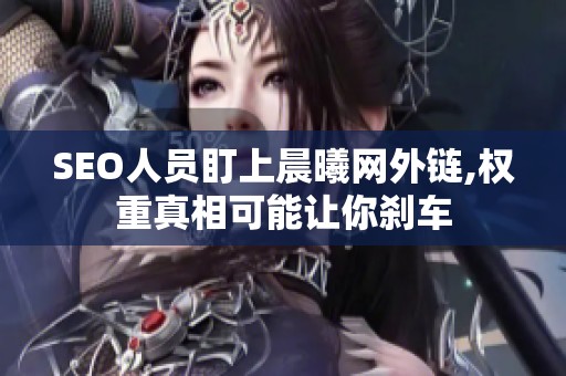 SEO人员盯上晨曦网外链,权重真相可能让你刹车 SEO人员盯上晨曦网外链,权重真相可能让你刹车