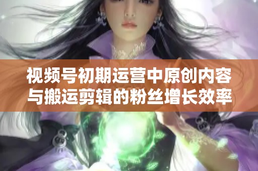 视频号初期运营中原创内容与搬运剪辑的粉丝增长效率深入比较 视频号初期运营中原创内容与搬运剪辑的粉丝增长效率深入比较