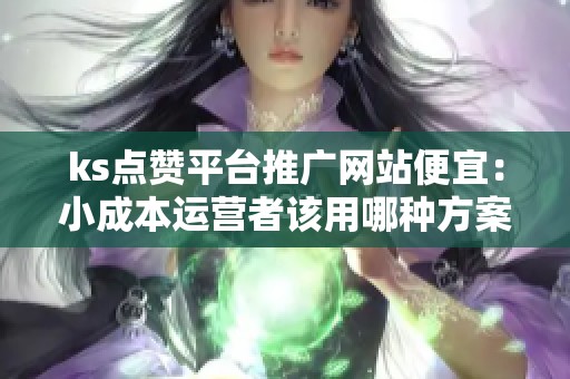 ks点赞平台推广网站便宜:小成本运营者该用哪种方案? ks点赞平台推广网站便宜:小成本运营者该用哪种方案?